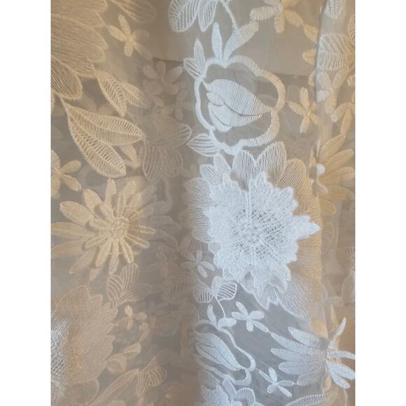 Chicos sz 2.5 white Lace Applique Shirt sz 14 XL new with tags WT368 - Picture 6 of 8